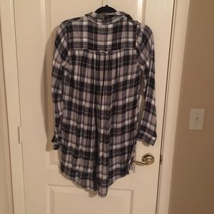 Lucky Brand flannel shirt or dress.